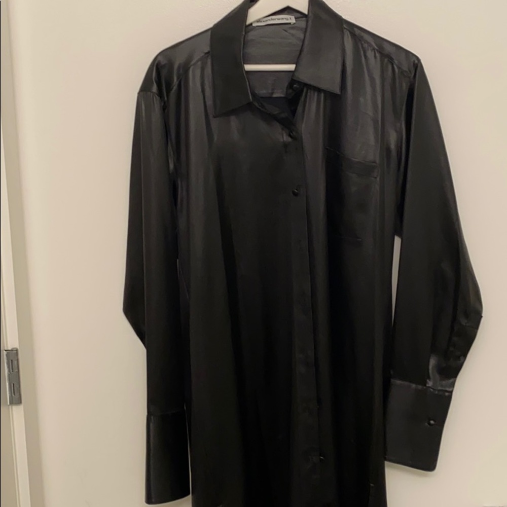 Alexander Wang Wet shine Oversized Dress